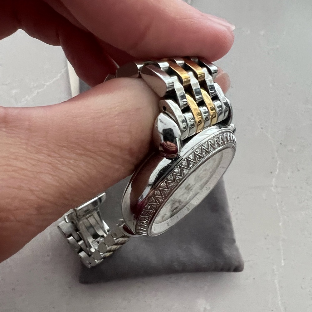 Women’s Diamond Michele Watch with two tone band - Picture 3 of 16